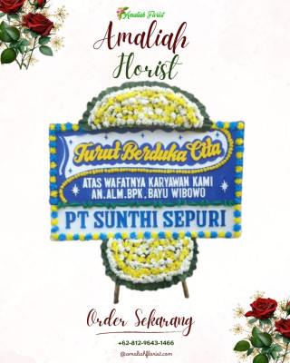 Papan Bunga Duka di Bula Barat
